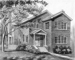 House Pencil Drawing