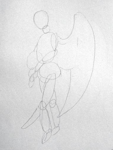 Pencil Drawing of Angel Step No 1 Angel Pencil Drawing Sketch 1 Pencil Drawing of Angel Step No 1 Angel Pencil Drawing Sketch 1