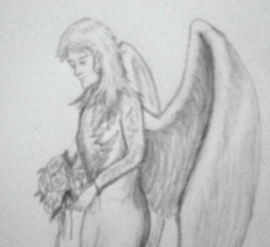 Pencil Drawing of Angel Step No 3 Angel Pencil Drawing Sketch 3