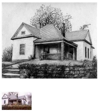 House pencil drawing 5