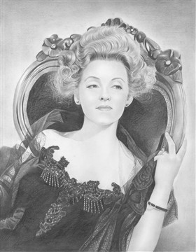 Bette Davis Pencil Portrait