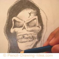 Evil skull - Sketch 1