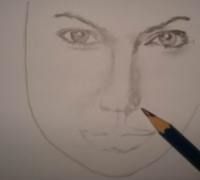 Celebrity drawing pencil - Angelina Jolie 11