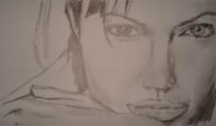 Celebrity drawing pencil - Angelina Jolie 16