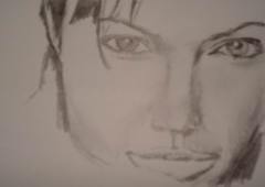 Celebrity drawing pencil - Angelina Jolie 15