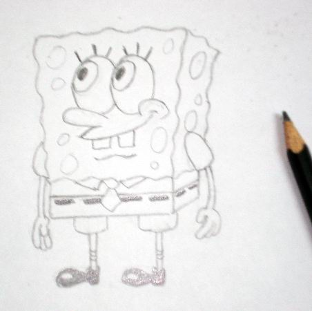 How to draw Spongebob 3