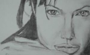 Celebrity drawing pencil - Angelina Jolie 16