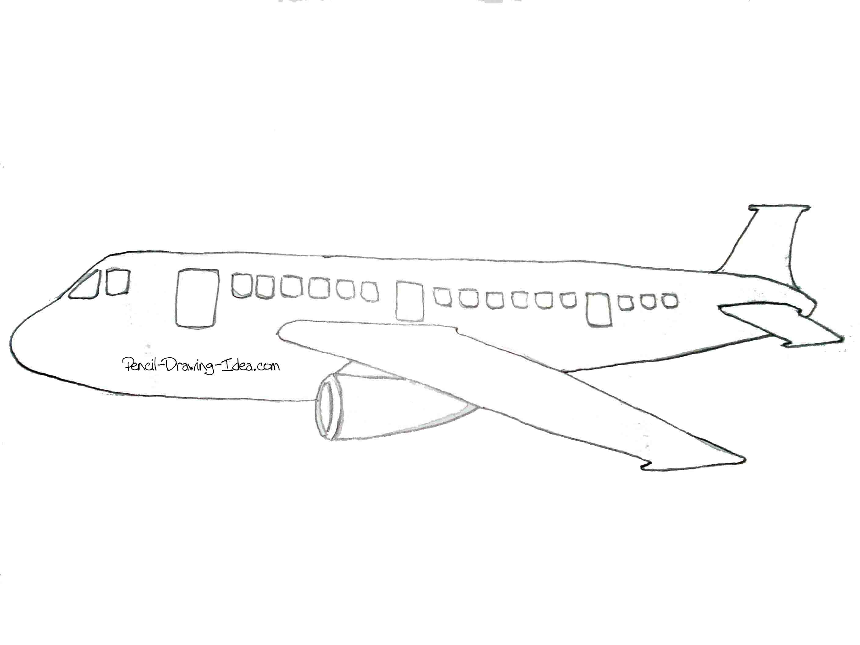 Airplane sketch