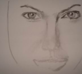 Celebrity drawing pencil - Angelina Jolie 12