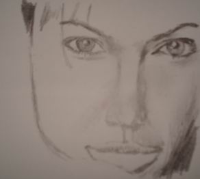 Celebrity drawing pencil - Angelina Jolie 13