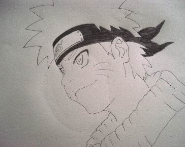 Draw Naruto Using Graphite Pencils