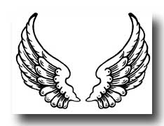 Drawings of angel wings