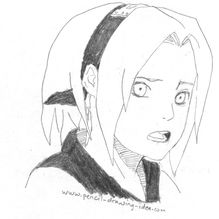 Haruno Sakura ~Sketch by DarknessEternity1027 - Fanart Central